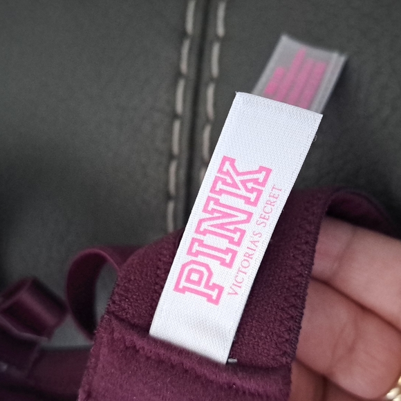 New Victoria secret pink 💗 bra/ 36DD/ maroon and pink - Picture 5 of 5